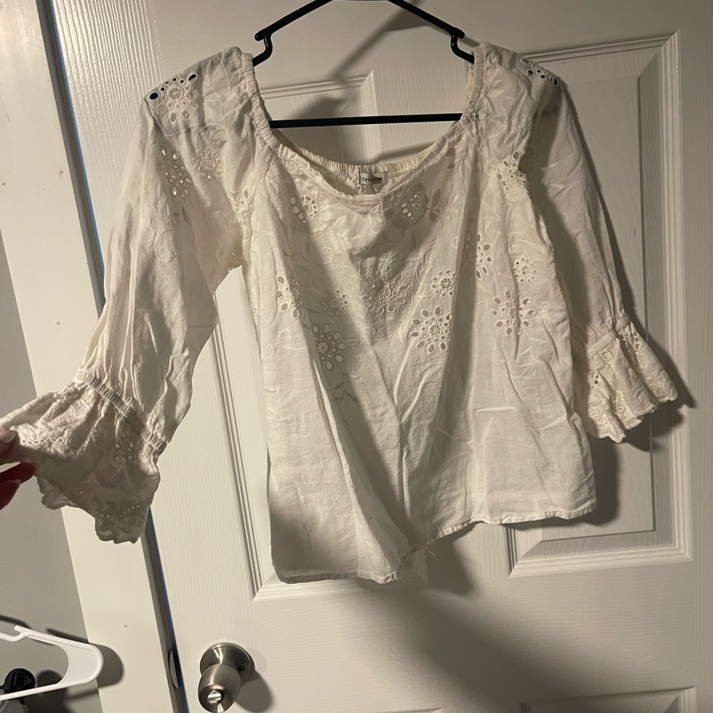 white blouse